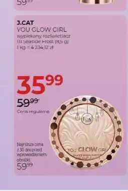 Jawa Drogerie Wypiekany rozświetlacz J.Cat You Glow Girl 111 Seaside Frost oferta