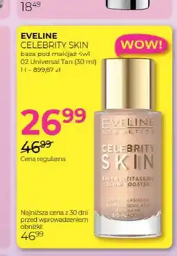 Jawa Drogerie Baza pod makijaż 4w1 Eveline Celebrity Skin 02 Universal Tan oferta
