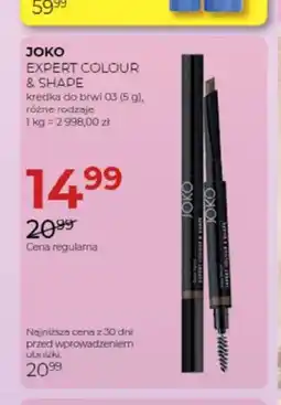 Jawa Drogerie Kredka do brwi Joko Expert Colour & Shape 03 oferta