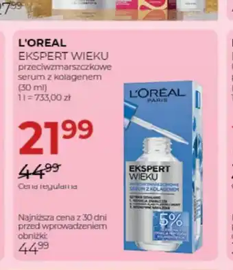 Przeciwzmarszczkowe serum z kolagenem L'Oreal Ekspert Wieku