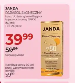 Jawa Drogerie Krem do twarzy nawilżająco-kojąco-ochronny SPF50 Janda Parasol Słoneczny oferta