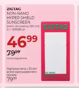 Jawa Drogerie Krem do twarzy Zigtag Non-Nano Hyper Shield Sunscreen oferta