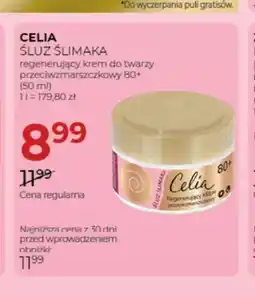 Jawa Drogerie Regenerujący krem do twarzy przeciwzmarszczkowy 80+ Celia Śluz Ślimaka oferta
