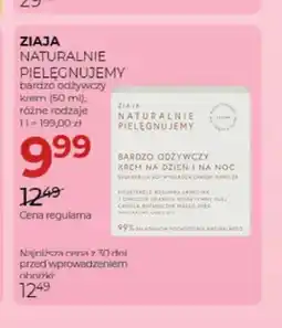 Jawa Drogerie Bardzo odżywczy krem Ziaja Naturalnie Pielęgnujemy oferta