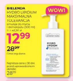 Jawa Drogerie Emulsja do mycia i demakijażu Bielenda Hydro Lipidium Maksymalna Tolerancja oferta