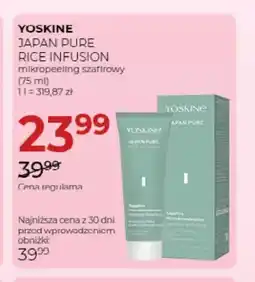 Jawa Drogerie Mikropeeling szafirowy Yoskine Japan Pure Rice Infusion oferta