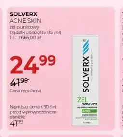 Jawa Drogerie Żel punktowy Solverx Acne Skin oferta