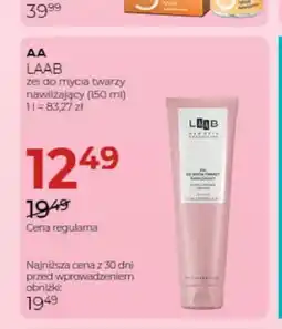 Jawa Drogerie Żel do mycia twarzy nawilżający AA Laab oferta