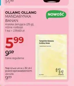 Jawa Drogerie Maska żelująca Ollang Ollang Mandarynka Banan oferta