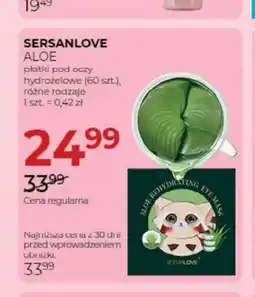 Jawa Drogerie Płatki pod oczy hydrożelowe Sersanlove Aloe oferta