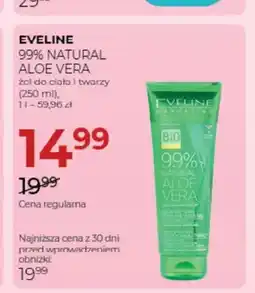 Jawa Drogerie Żel do ciała i twarzy Eveline 99% Natural Aloe Vera oferta