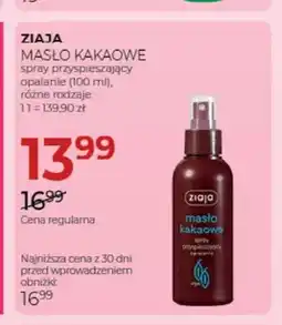 Jawa Drogerie Spray przyspieszający opalanie Ziaja Masło Kakaowe oferta
