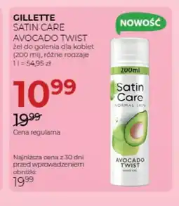 Jawa Drogerie Żel do golenia dla kobiet Gillette Satin Care Avocado Twist oferta