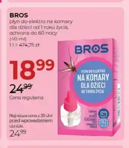 Jawa Drogerie Płyn do elektro na komary dla dzieci Bros oferta