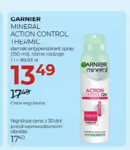 Jawa Drogerie Antyperspirant damski spray Garnier Mineral Action Control oferta