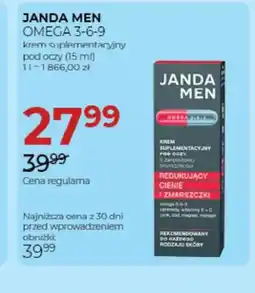 Jawa Drogerie Krem pod oczy Janda Men Omega 3-6-9 oferta