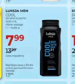 Jawa Drogerie Żel pod prysznic Luksja Men Cool oferta