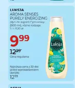 Jawa Drogerie Płyn do kąpieli Luksja Aroma Senses Purely Energizing oferta