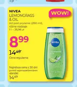 Jawa Drogerie Żel pod prysznic Nivea Lemongrass & Oil oferta