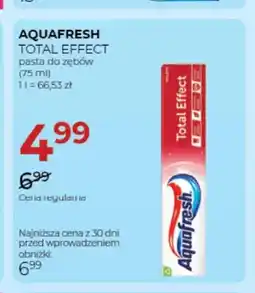 Jawa Drogerie Pasta do zębów Aquafresh Total Effect oferta