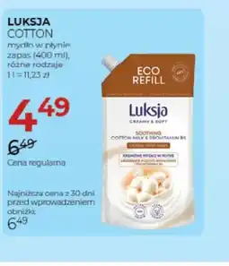 Jawa Drogerie Mydło w płynie zapas Luksja Cotton oferta