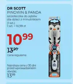 Jawa Drogerie Szczoteczka do zębów dla dzieci z minutnikiem Dr Scott Pingwin & Panda oferta