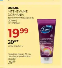 Jawa Drogerie Żel intymny nawilżający Unimil Intensywne Doznania oferta