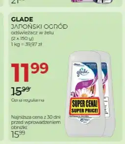 Jawa Drogerie Odświeżacz w żelu Glade Japoński Ogród 2-pak oferta