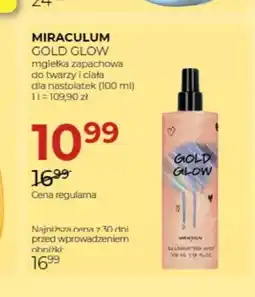 Jawa Drogerie Mgiełka zapachowa do twarzy i ciała dla nastolatek Miraculum Gold Glow oferta