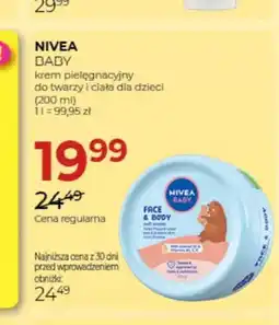 Jawa Drogerie Krem pielęgnacyjny do twarzy i ciała dla dzieci Nivea Baby oferta