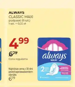 Jawa Drogerie Podpaski Always Classic Maxi oferta