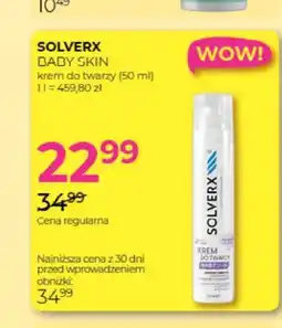 Jawa Drogerie Krem do twarzy Solverx Baby Skin oferta