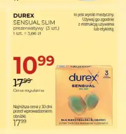Jawa Drogerie Prezerwatywy Durex Sensual Slim oferta