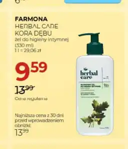 Jawa Drogerie Żel do higieny intymnej Farmona Herbal Care Kora Dębu oferta