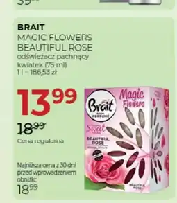 Jawa Drogerie Odświeżacz pachnący kwiatek Brait Magic Flowers Beautiful Rose oferta