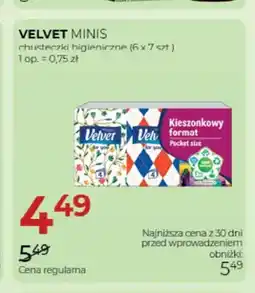 Jawa Drogerie Chusteczki higieniczne Velvet Minis 6-pak oferta