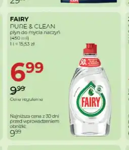 Jawa Drogerie Płyn do mycia naczyń Fairy Pure & Clean oferta