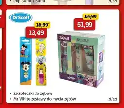 Drogeria Kosmyk Zestaw do mycia zębów dla dzieci Mr. White oferta