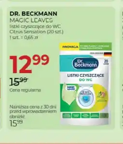 Jawa Drogerie Listki czyszczące do WC Dr. Beckmann Magic Leaves Citrus Sensation oferta