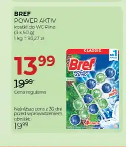 Jawa Drogerie Kostki do WC Bref Power Aktiv Pine oferta