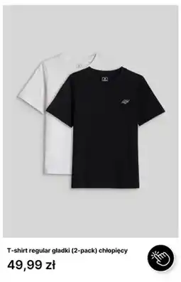 4F T-shirt regular gładki 2-pak chłopięcy 4F oferta