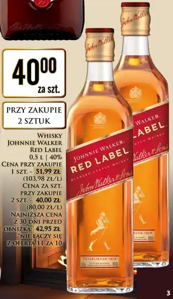 Dino Whisky Johnnie Walker Red Label oferta