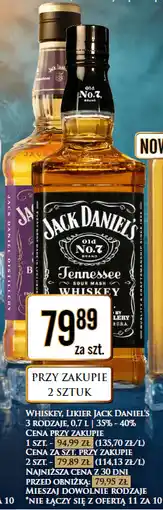 Dino Whiskey, Likier Jack Daniel's oferta