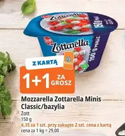 E.Leclerc Mozzarella Zottarella Minis bazylia Zott oferta