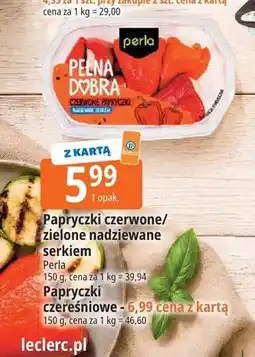 E.Leclerc Papryczki czerwone nadziewane serkiem Perla oferta