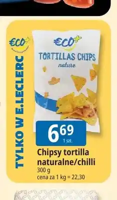 E.Leclerc Chipsy tortilla naturalne eco+ oferta