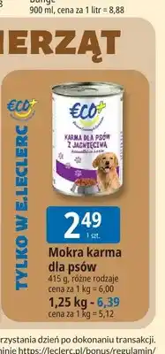E.Leclerc Mokra karma dla psów ECO+ 415 g oferta