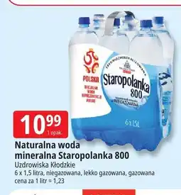 E.Leclerc Naturalna woda mineralna Staropolanka 800 oferta