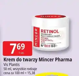 E.Leclerc Krem do twarzy Mincer Pharma Vis Plantis Retinol oferta