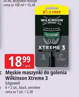E.Leclerc Męskie maszynki do golenia Wilkinson Xtreme 3 Black Edition oferta